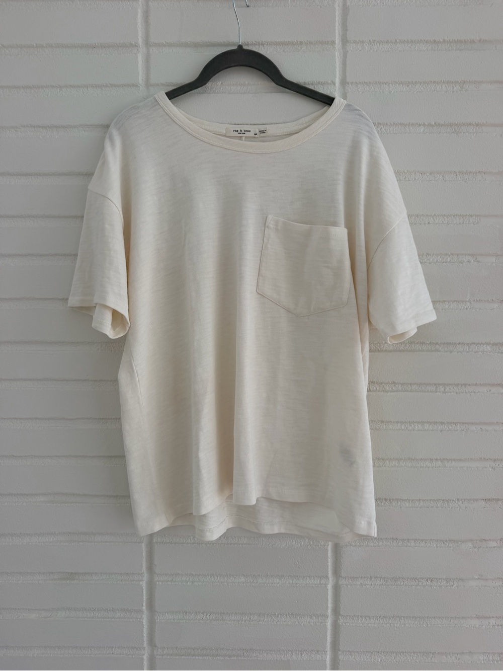 2 Rag and Bone Tees - EUC Cream & Gray